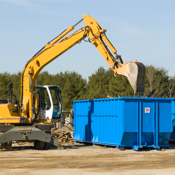 what kind of customer support is available for residential dumpster rentals in Mina